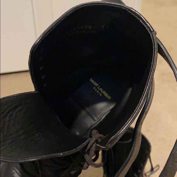 Saint Laurent Combat Boots - Picture 3 of 9